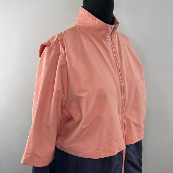 NIKE HyperAdapt Shield OLC Golf Jacket Pink Quartz/Gridiron Full Zip Two-Tone L - Picture 5 of 8